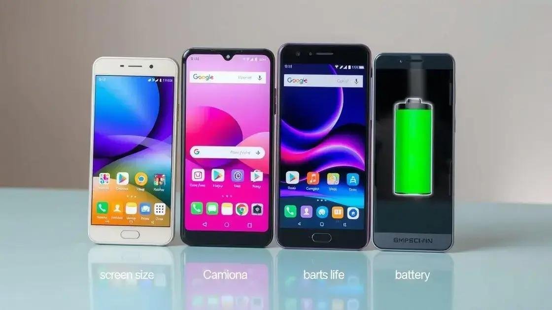 Comparativo dos melhores modelos de smartphones nessa faixa de preço