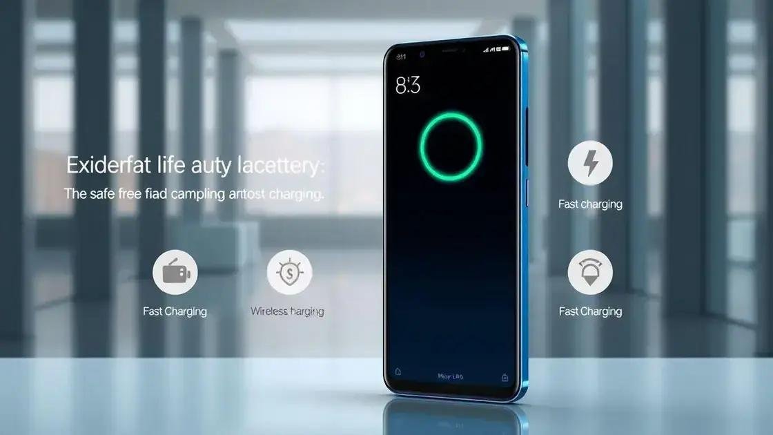 duração da bateria e carregamento