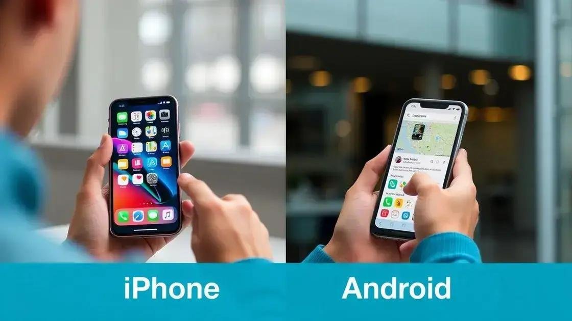 Experiência do usuário: iPhone ou Android?