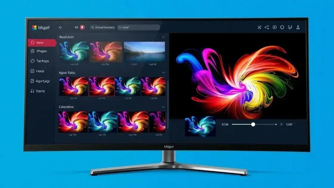 Explorando configurações avançadas de imagem