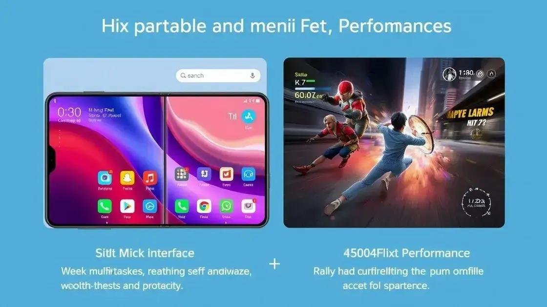 Experiência de uso e desempenho