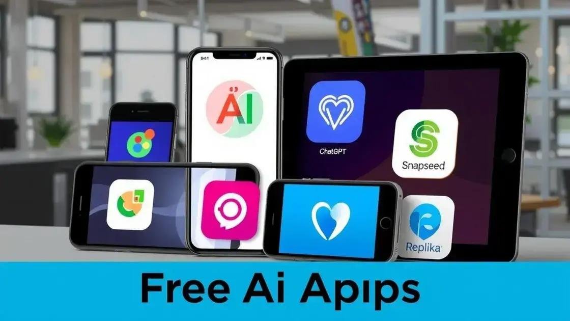 Principais aplicativos de inteligência artificial grátis e suas funcionalidades