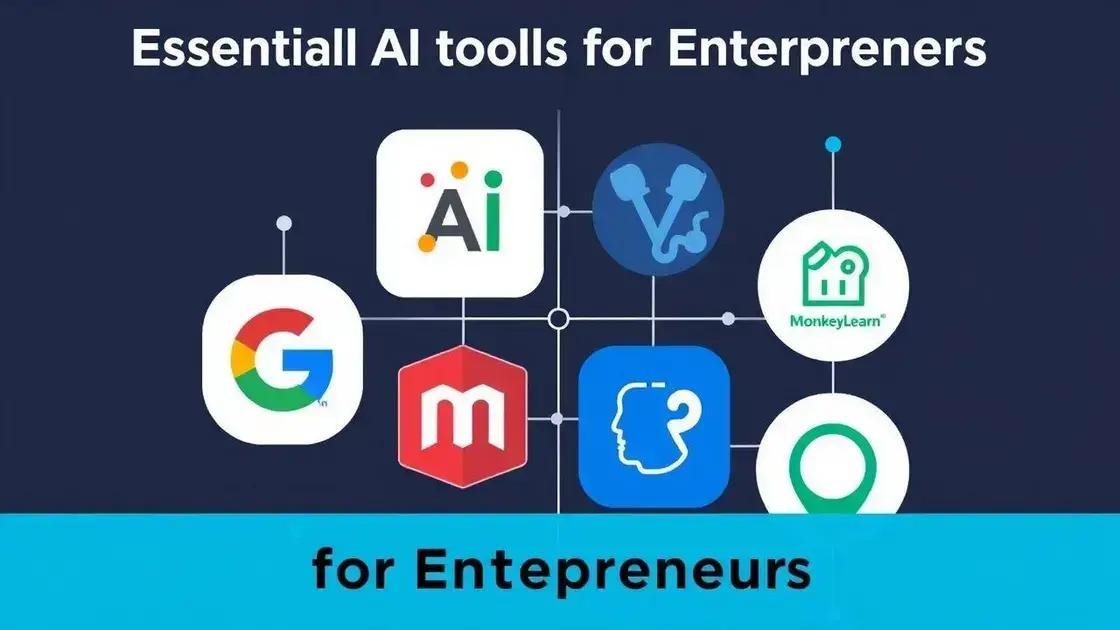 Ferramentas de IA essenciais para empreendedores Ferramentas de IA essenciais para empreendedores