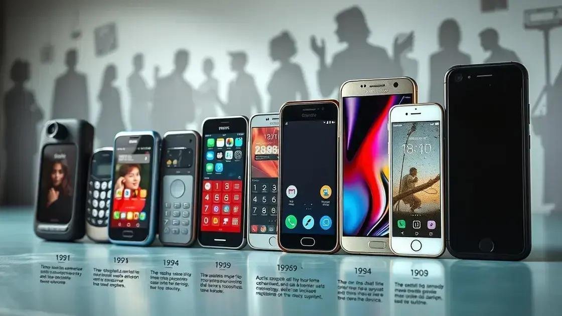 A evolução dos smartphones e seu impacto A evolução dos smartphones e seu impacto