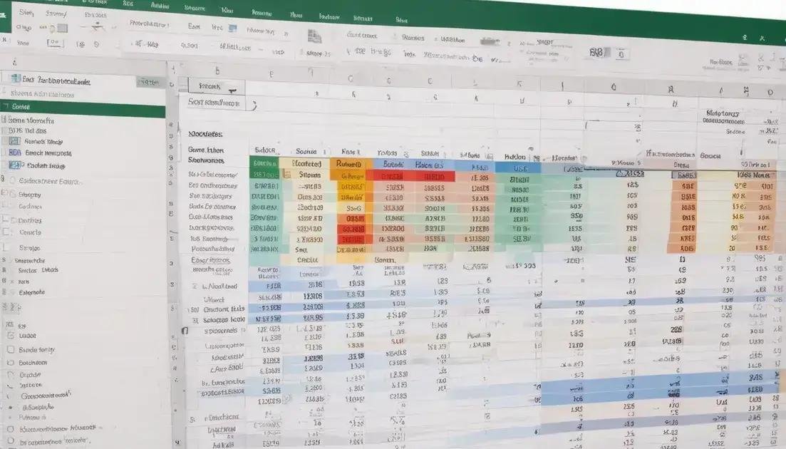 Formatação de células e tabelas