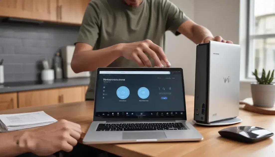 Ajuste as configurações do roteador