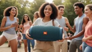 caixa de som bluetooth jbl boombox 3: som potente para qualquer ocasião